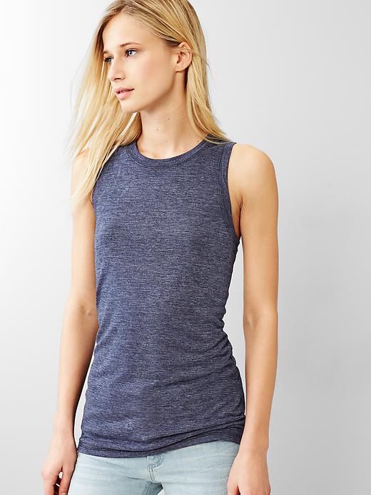 View large product image 1 of 1. Racerback muscle tank