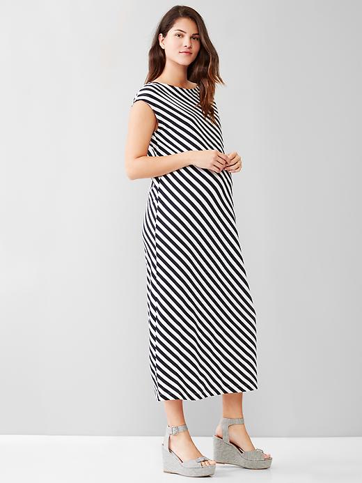 Image number 1 showing, Stripe midi dress