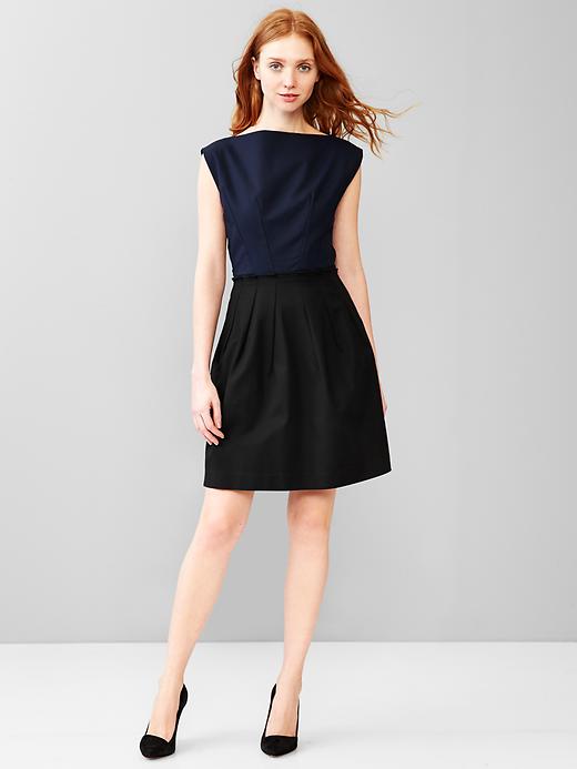 Image number 5 showing, Colorblock fit & flare dress