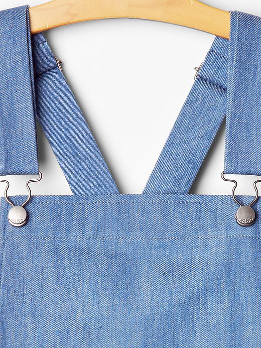 Image number 8 showing, 1969 denim overall dress