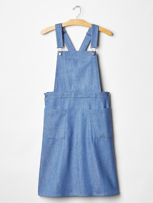 Image number 6 showing, 1969 denim overall dress