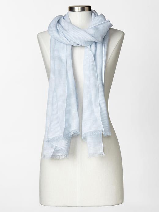 View large product image 1 of 1. Ticking stripe scarf