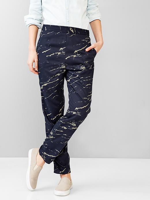 View large product image 1 of 1. Printed jogger pants
