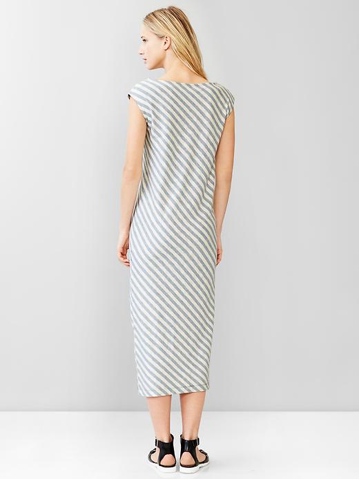 Image number 2 showing, Heathered stripe muscle midi dress