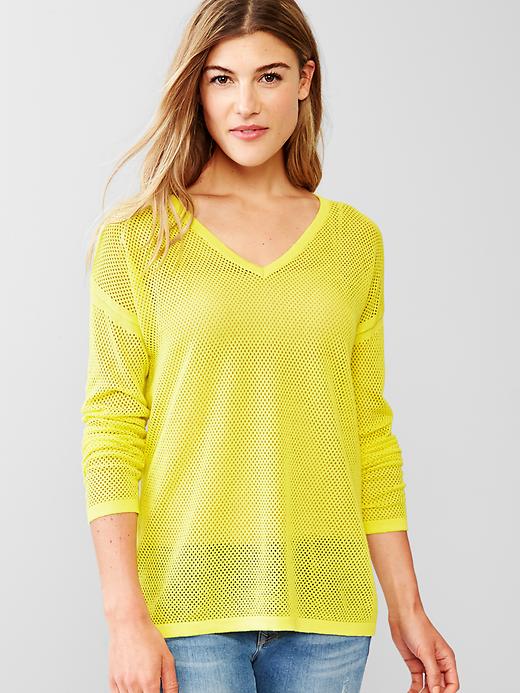 Image number 3 showing, Mesh sweater