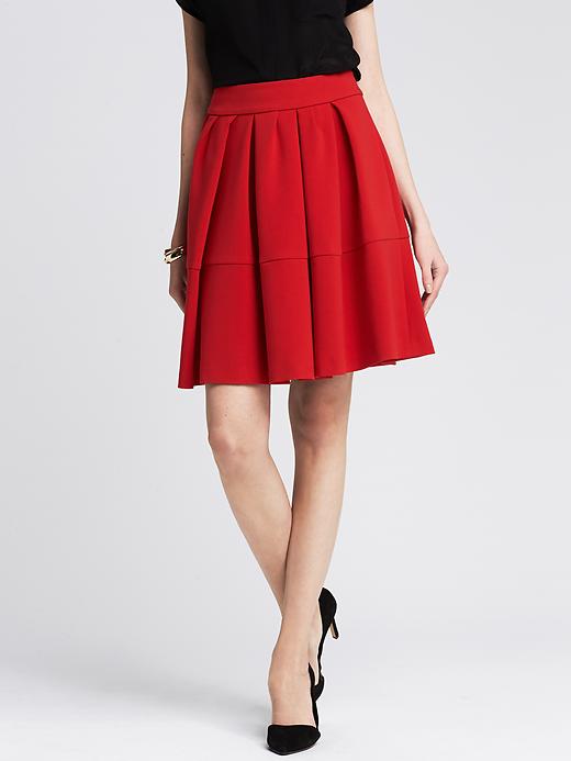 Red Full Skirt Product Image