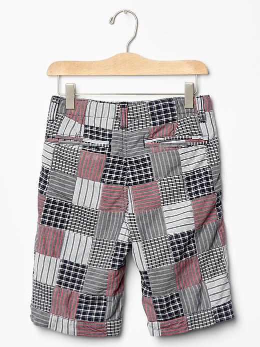 Image number 2 showing, Patchwork flat front shorts