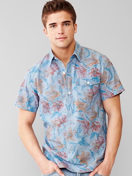 Image number 1 showing, Chambray floral popover