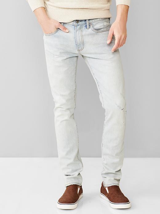 Image number 1 showing, 1969 skinny fit jeans (sunfade bleach wash)