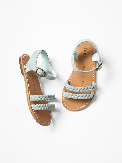 View large product image 1 of 1. Braided sandals