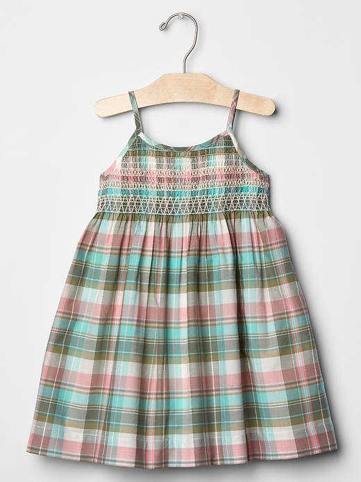 Image number 1 showing, Plaid trapeze dress