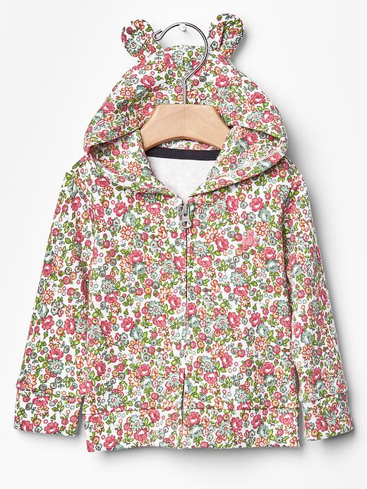 Image number 1 showing, Floral bear hoodie