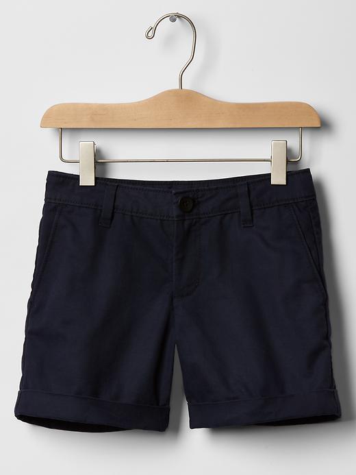 View large product image 1 of 1. Solid midi shorts