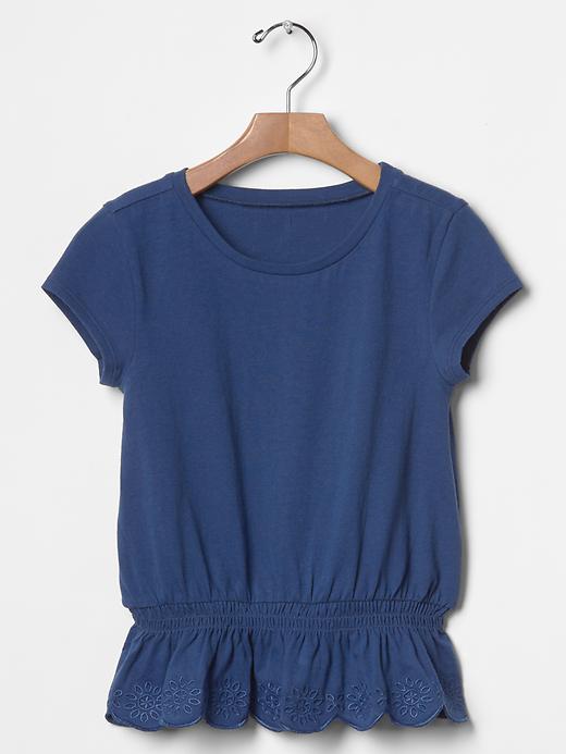 Image number 6 showing, Embroidered peplum tee