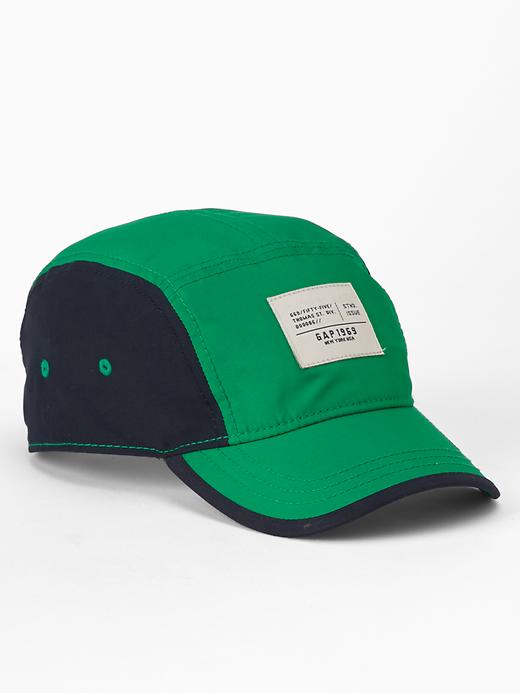 View large product image 1 of 1. Colorblock racer five-panel hat