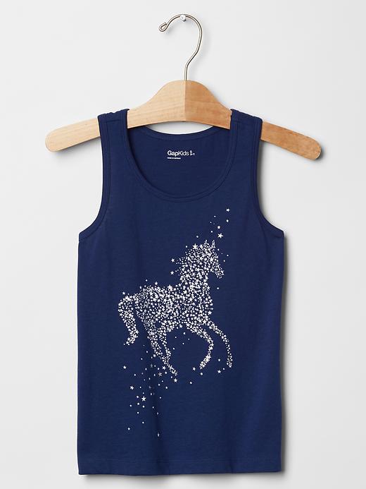 Image number 5 showing, Glitter graphic tank