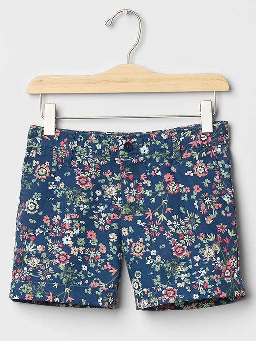 Image number 1 showing, Floral midi shorts