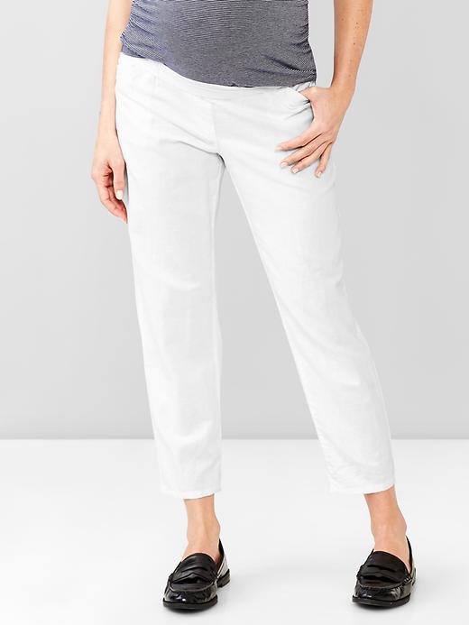Image number 1 showing, Linen-cotton joggers