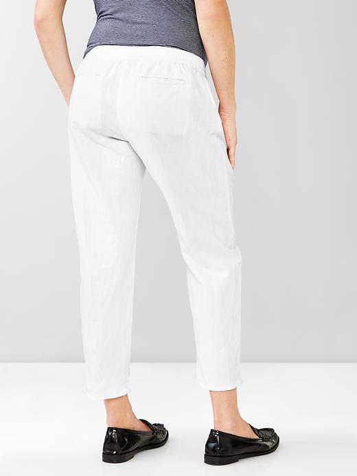 Image number 2 showing, Linen-cotton joggers