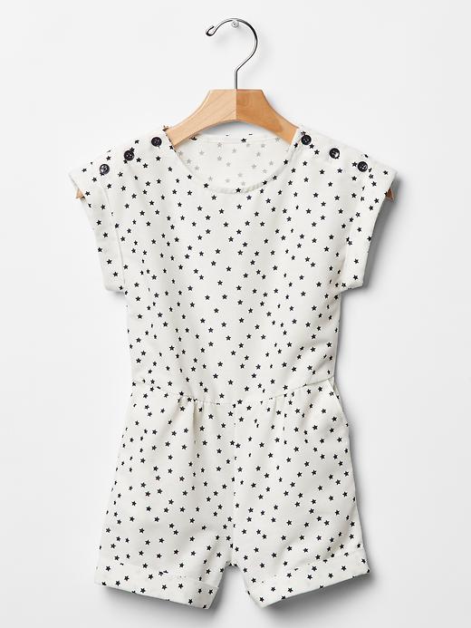 Image number 1 showing, Starry button romper