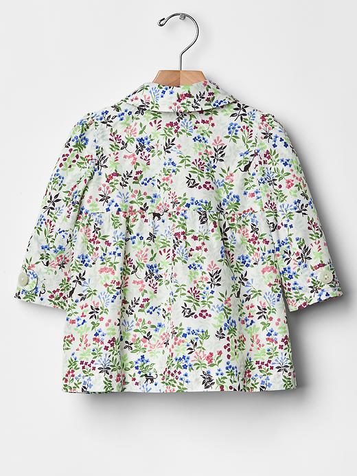 Image number 2 showing, Floral trench coat