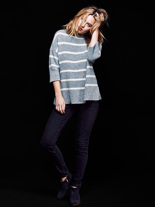 Image number 5 showing, Stripe oversized swing sweater