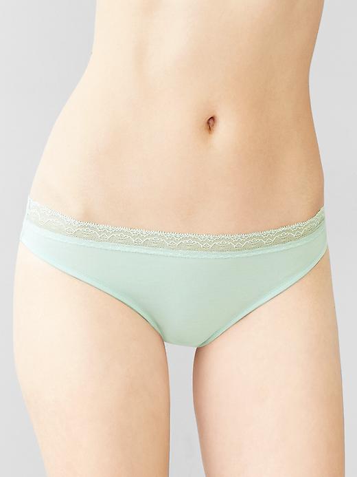 View large product image 1 of 1. Modal low-rise thong