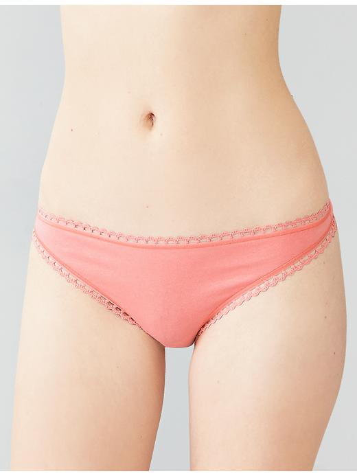 Image number 4 showing, Crochet-trim thong