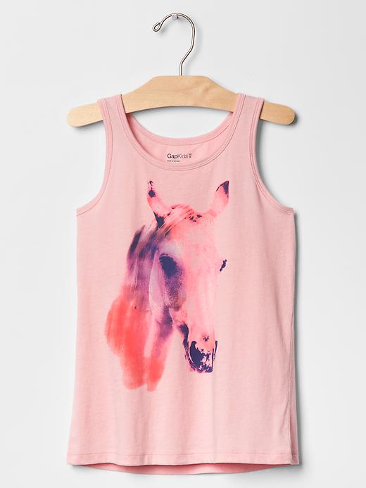 Image number 8 showing, Glitter graphic tank