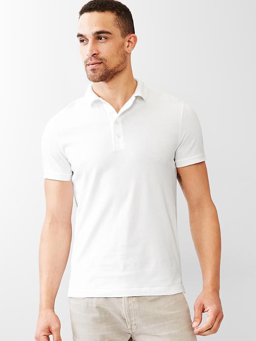 Image number 5 showing, Solid jersey polo