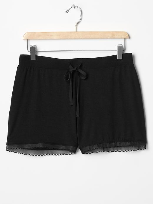 Image number 2 showing, Lace-trim modal shorts