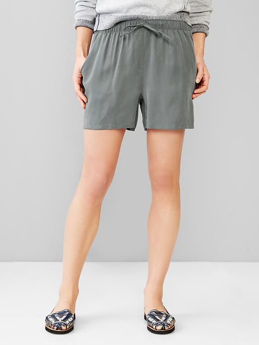 View large product image 1 of 1. Tencel&#174 jogger shorts