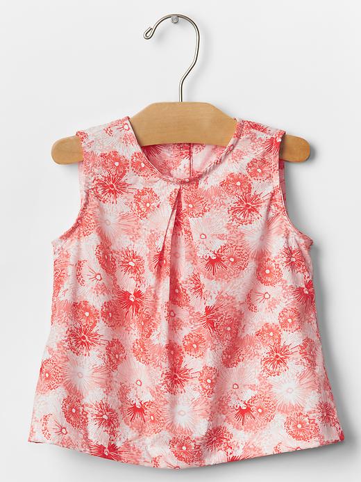 Image number 3 showing, Printed pleat tank top
