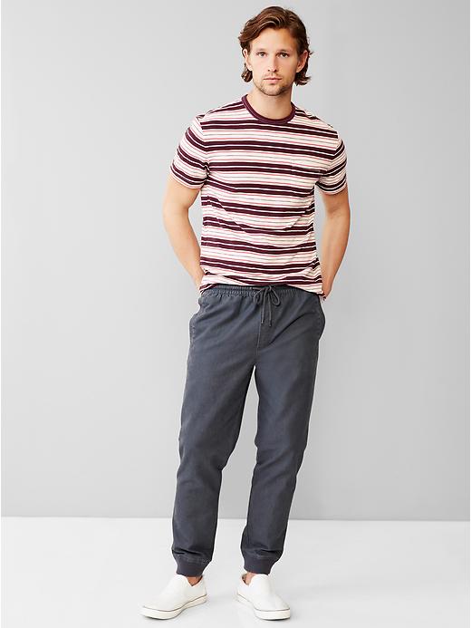 Image number 3 showing, Lived-in multi-stripe pocket t-shirt