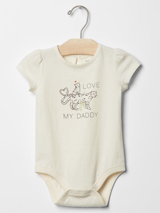 View large product image 1 of 1. Love statement bodysuit