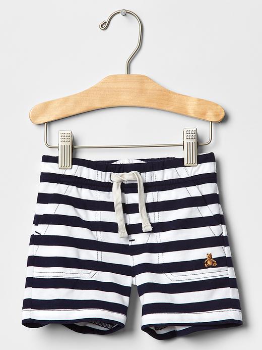 Image number 3 showing, Stripe knit shorts