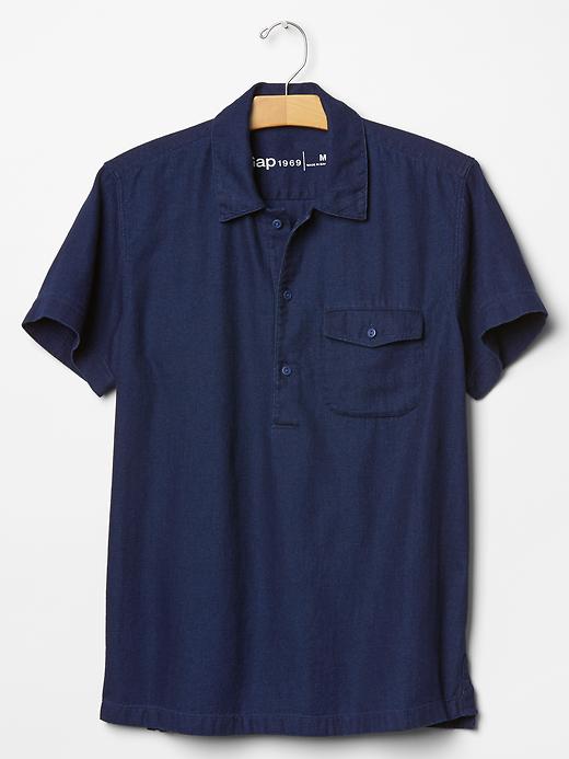 Image number 4 showing, Dobby popover shirt