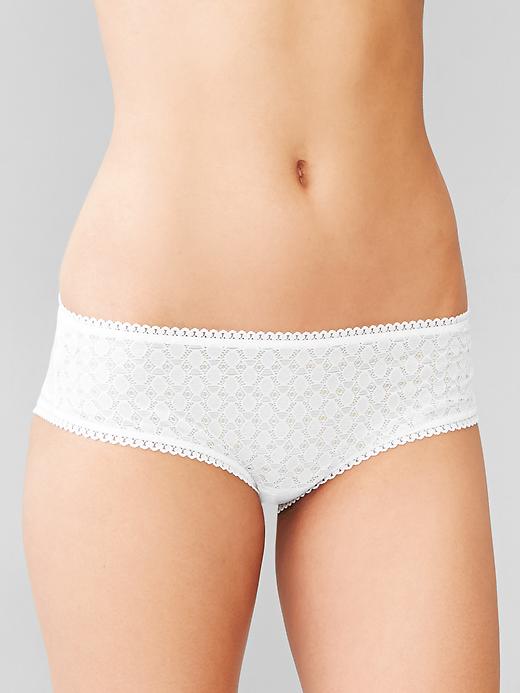 Image number 3 showing, Crochet lace hipster tanga