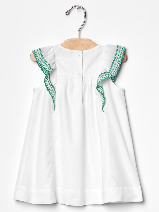 Image number 2 showing, Embroidered flutter dress