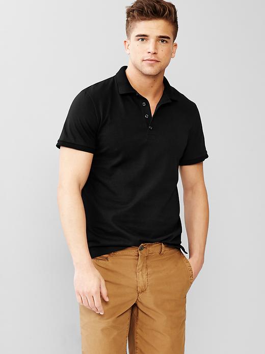 Image number 6 showing, Solid jersey polo