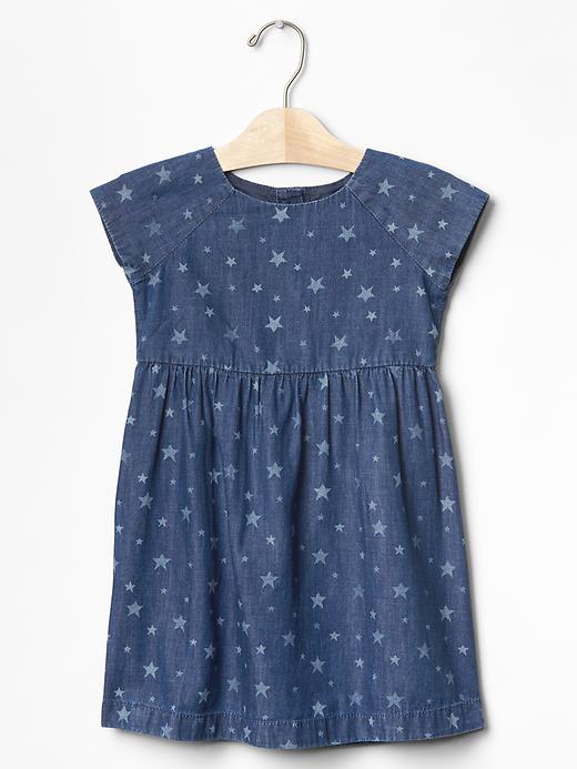 Image number 1 showing, Starry denim dress