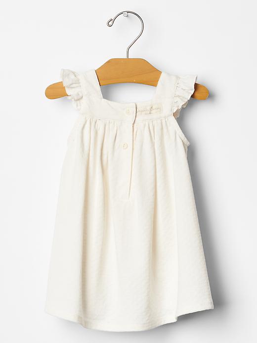 Image number 2 showing, Organic pointelle flutter dress