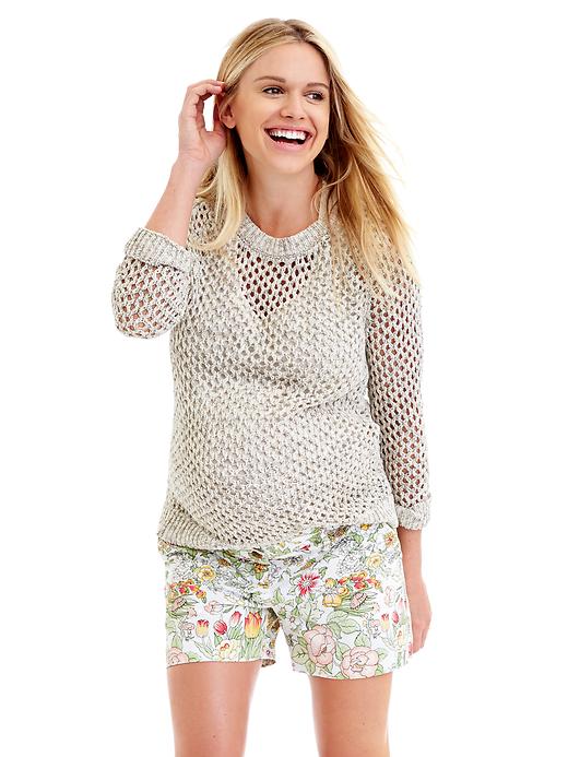 Image number 3 showing, Open stitch pullover sweater