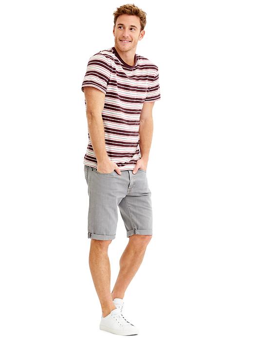 Image number 5 showing, Lived-in multi-stripe pocket t-shirt