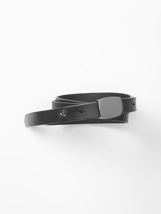 View large product image 1 of 1. Plaque buckle belt