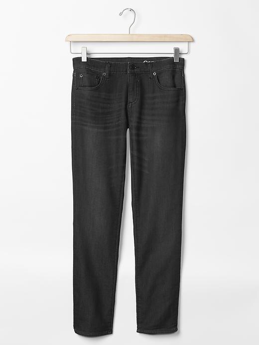 Image number 6 showing, 1969 dark worn knit girlfriend jeans
