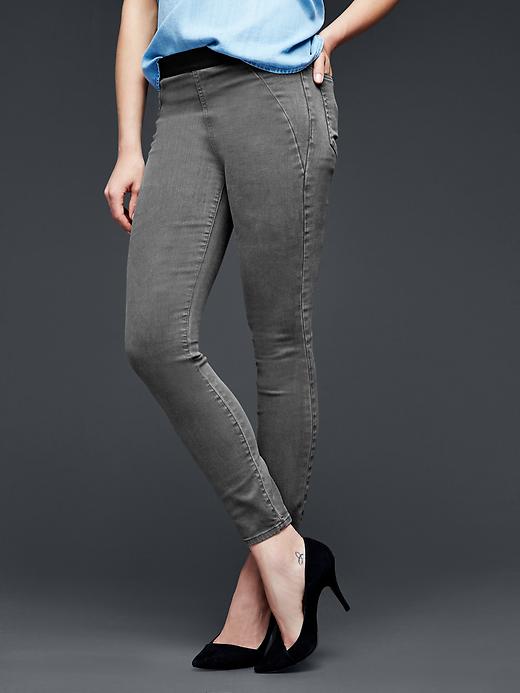 Image number 8 showing, 1969 resolution pull-on seamed legging jeans