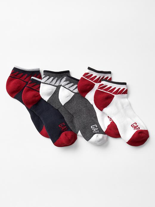 View large product image 1 of 1. Contrast coolmax ankle socks (3-pack)