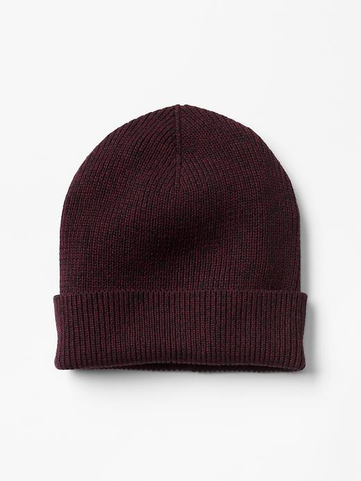 View large product image 1 of 1. Marled ribbed beanie