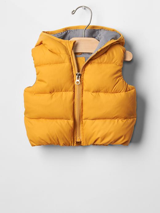 Image number 1 showing, Warmest hooded puffer vest